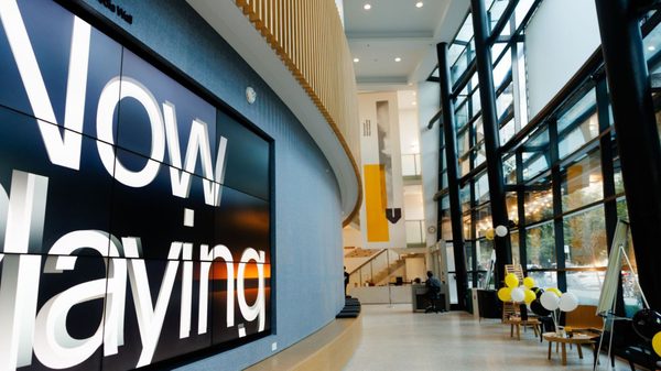 atrium of the VIFF Centre