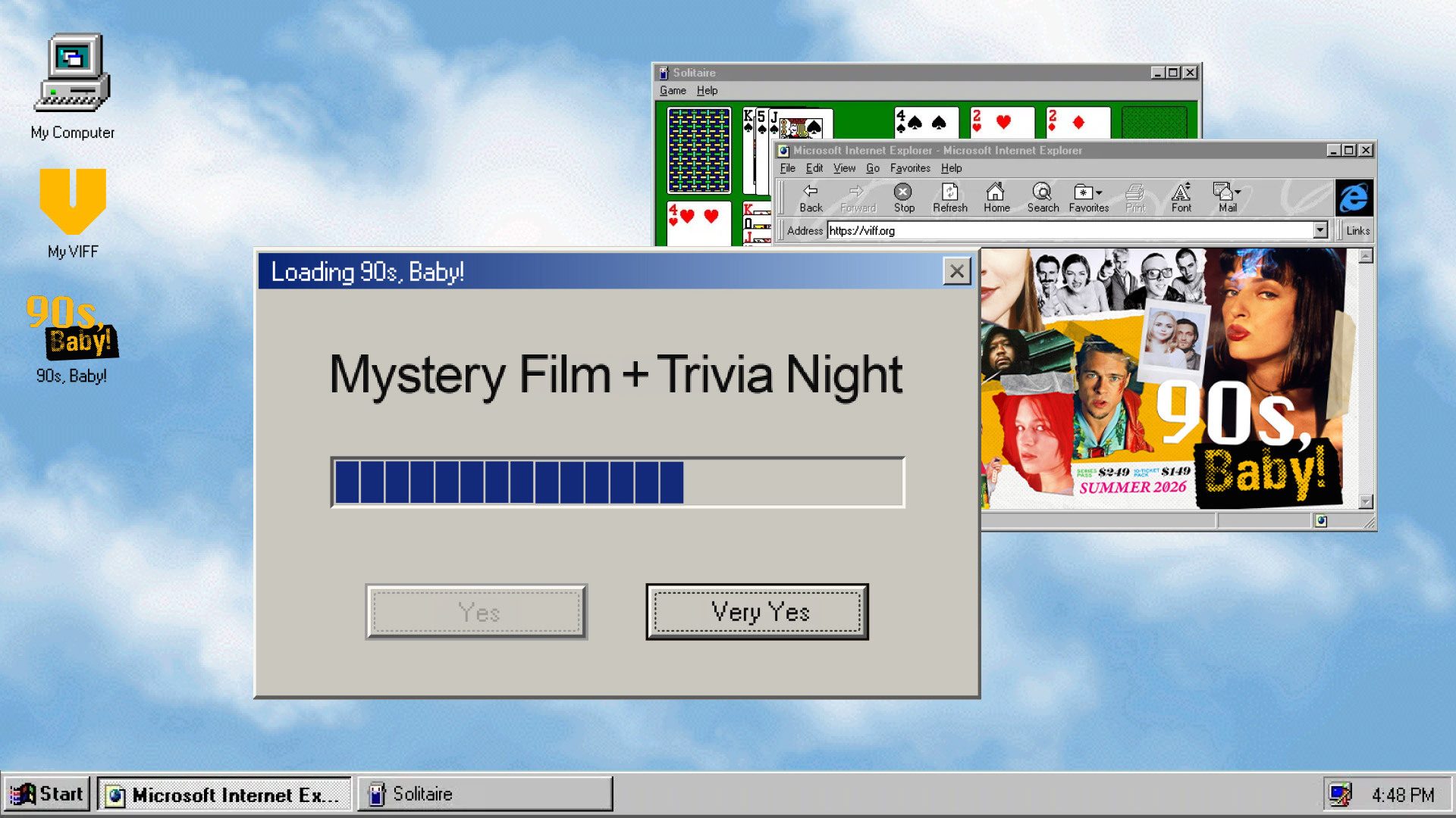 90s Mystery Movie + Trivia Night