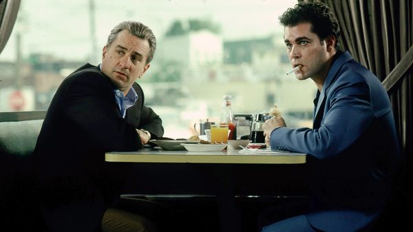 GoodFellas film image; two people sitting at a table