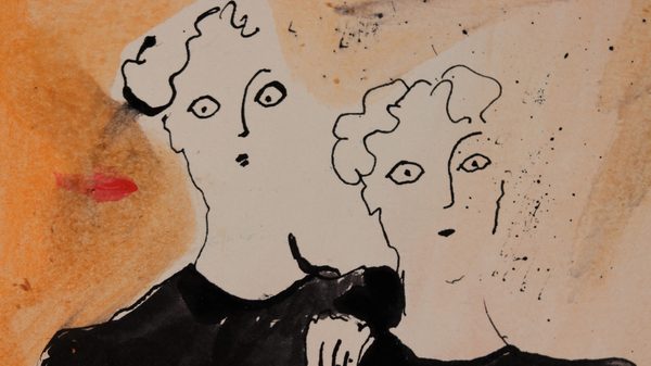 Daughters of the Late Colonel film image; illustrated people standing next to each other