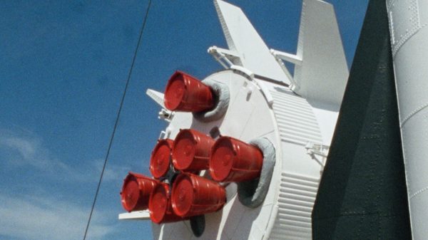 First Breath On Mars film image; the end of a rocketship