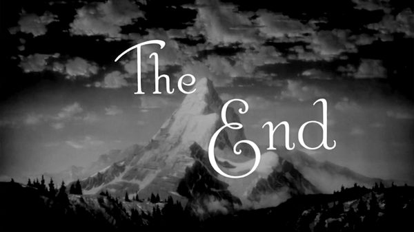 Last Movies film image; a black and while mountainscape with the words 