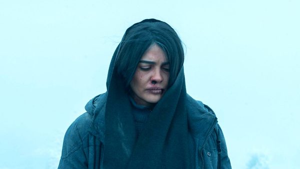 Yasha film image; woman with a bloody nose