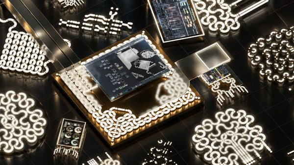 microchips and digital components