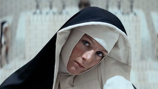 Ken Russell's The Devils film image; a nun tilting her head
